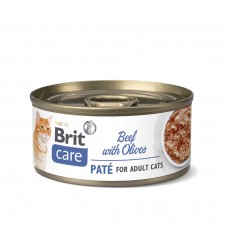 Brit Care Can Food Pate Beef with Olives 70g (24 Cans)